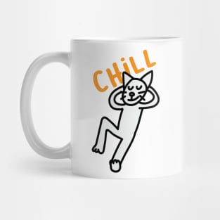 Chills Cat Drawing Mug